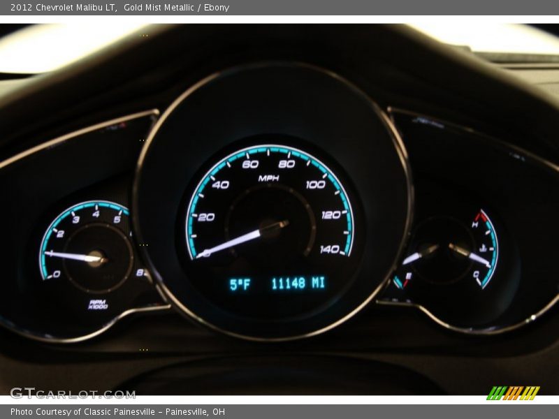 Gold Mist Metallic / Ebony 2012 Chevrolet Malibu LT