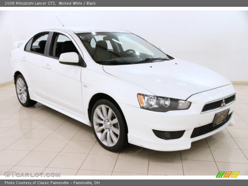 Wicked White / Black 2008 Mitsubishi Lancer GTS