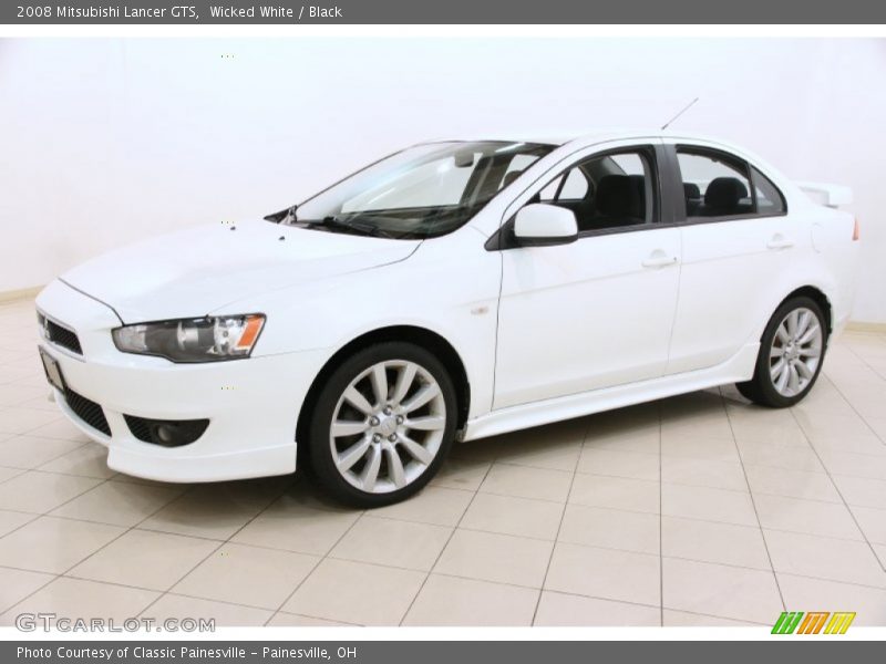 Wicked White / Black 2008 Mitsubishi Lancer GTS