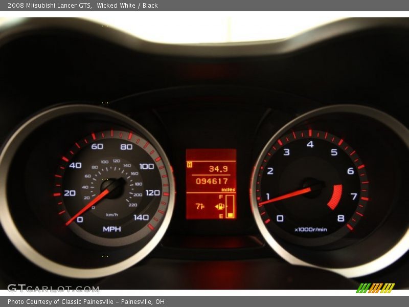 Wicked White / Black 2008 Mitsubishi Lancer GTS