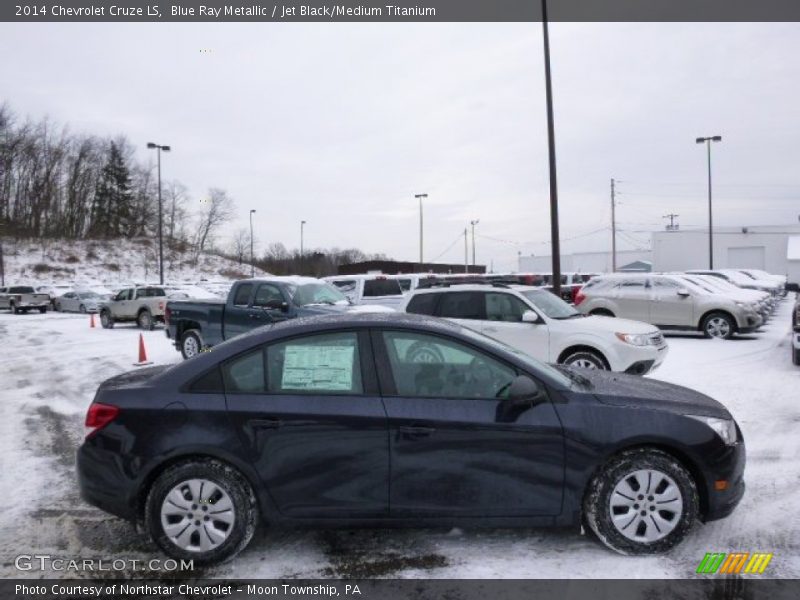 Blue Ray Metallic / Jet Black/Medium Titanium 2014 Chevrolet Cruze LS