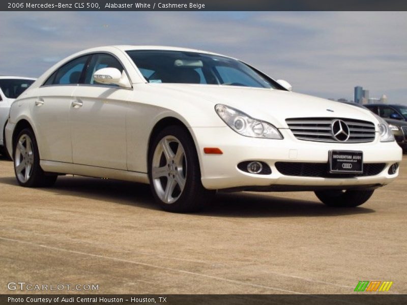 Alabaster White / Cashmere Beige 2006 Mercedes-Benz CLS 500