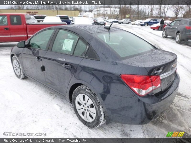 Blue Ray Metallic / Jet Black/Medium Titanium 2014 Chevrolet Cruze LS