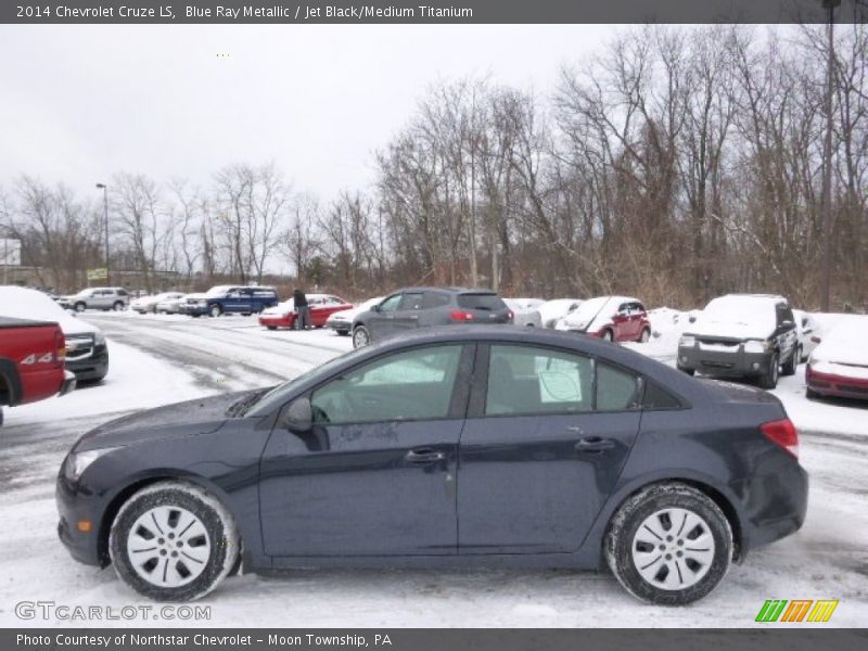 Blue Ray Metallic / Jet Black/Medium Titanium 2014 Chevrolet Cruze LS