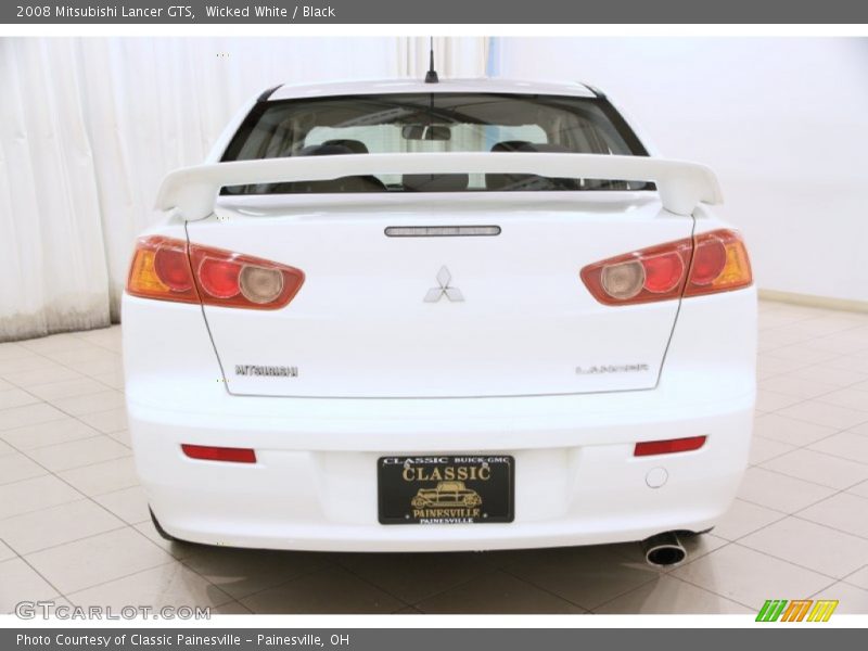 Wicked White / Black 2008 Mitsubishi Lancer GTS