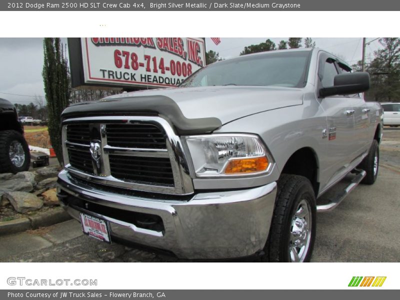 Bright Silver Metallic / Dark Slate/Medium Graystone 2012 Dodge Ram 2500 HD SLT Crew Cab 4x4