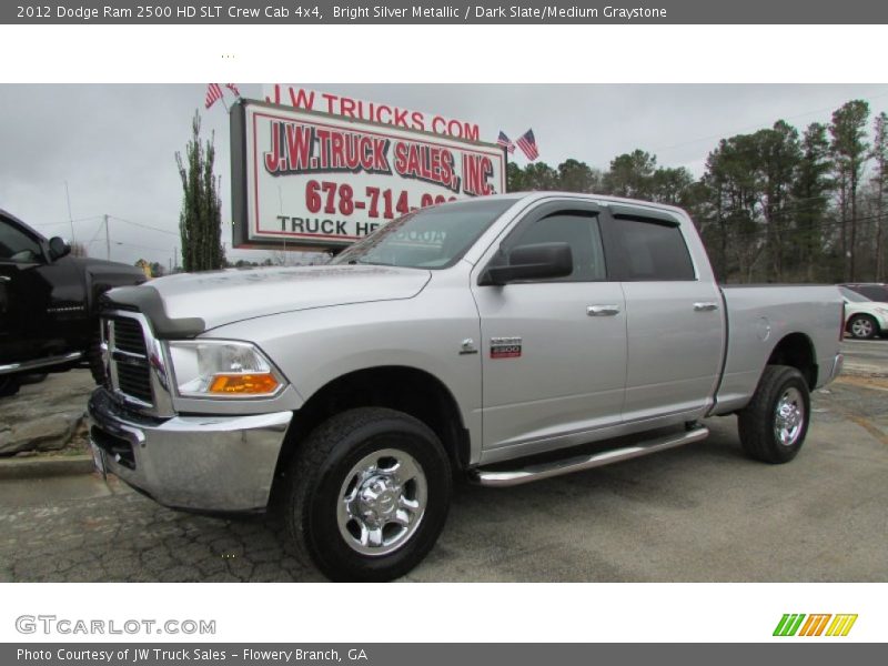 Bright Silver Metallic / Dark Slate/Medium Graystone 2012 Dodge Ram 2500 HD SLT Crew Cab 4x4