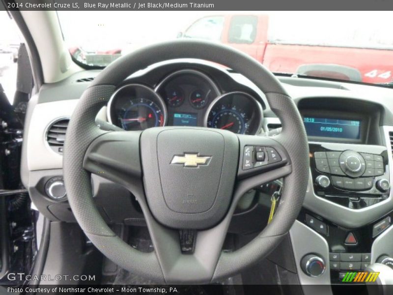 Blue Ray Metallic / Jet Black/Medium Titanium 2014 Chevrolet Cruze LS
