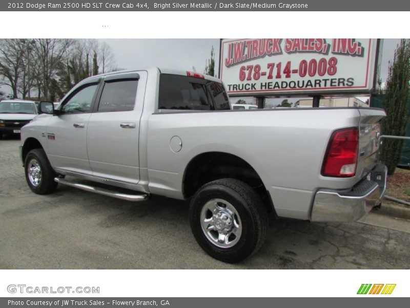Bright Silver Metallic / Dark Slate/Medium Graystone 2012 Dodge Ram 2500 HD SLT Crew Cab 4x4