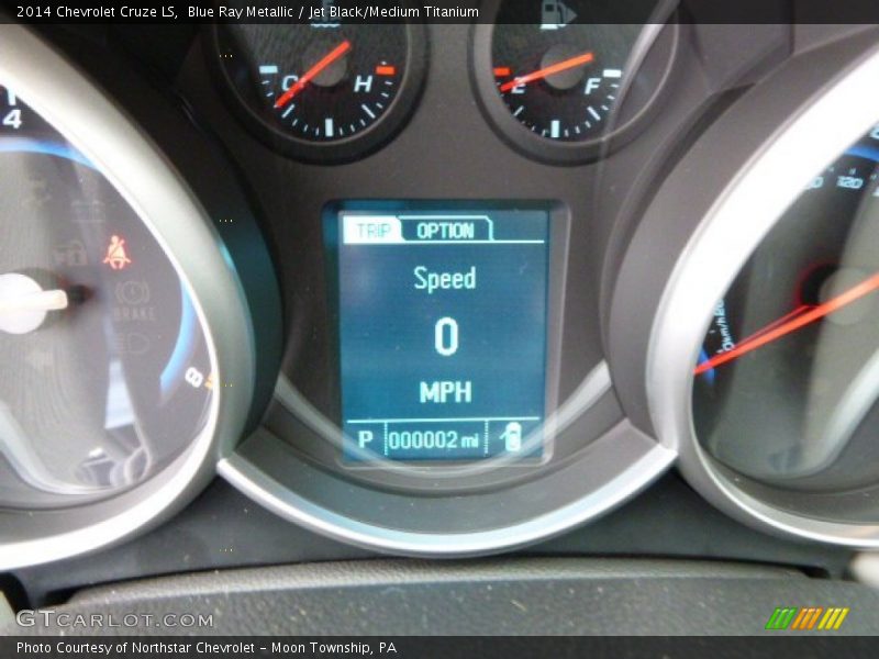Blue Ray Metallic / Jet Black/Medium Titanium 2014 Chevrolet Cruze LS