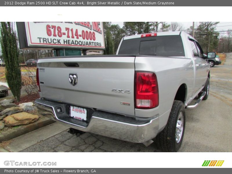 Bright Silver Metallic / Dark Slate/Medium Graystone 2012 Dodge Ram 2500 HD SLT Crew Cab 4x4