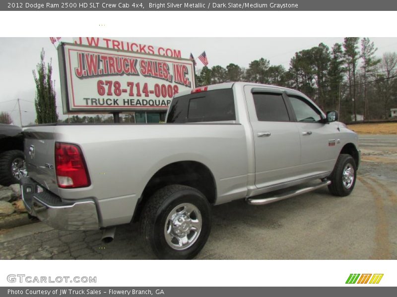 Bright Silver Metallic / Dark Slate/Medium Graystone 2012 Dodge Ram 2500 HD SLT Crew Cab 4x4