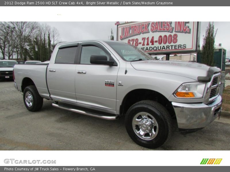Bright Silver Metallic / Dark Slate/Medium Graystone 2012 Dodge Ram 2500 HD SLT Crew Cab 4x4