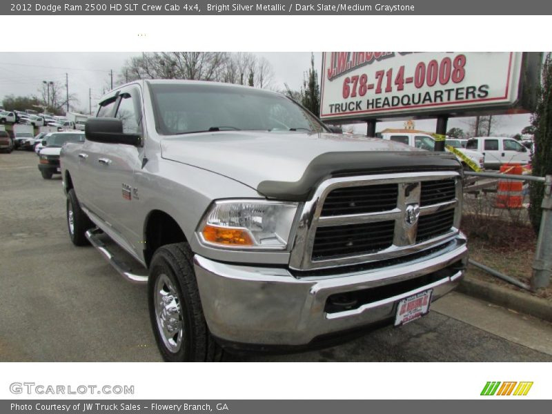 Bright Silver Metallic / Dark Slate/Medium Graystone 2012 Dodge Ram 2500 HD SLT Crew Cab 4x4