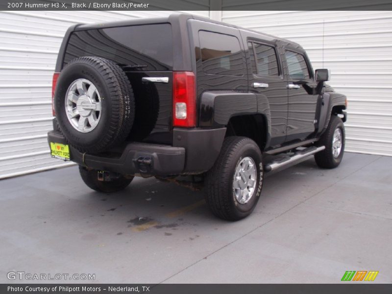 Black / Ebony Black/Pewter 2007 Hummer H3 X