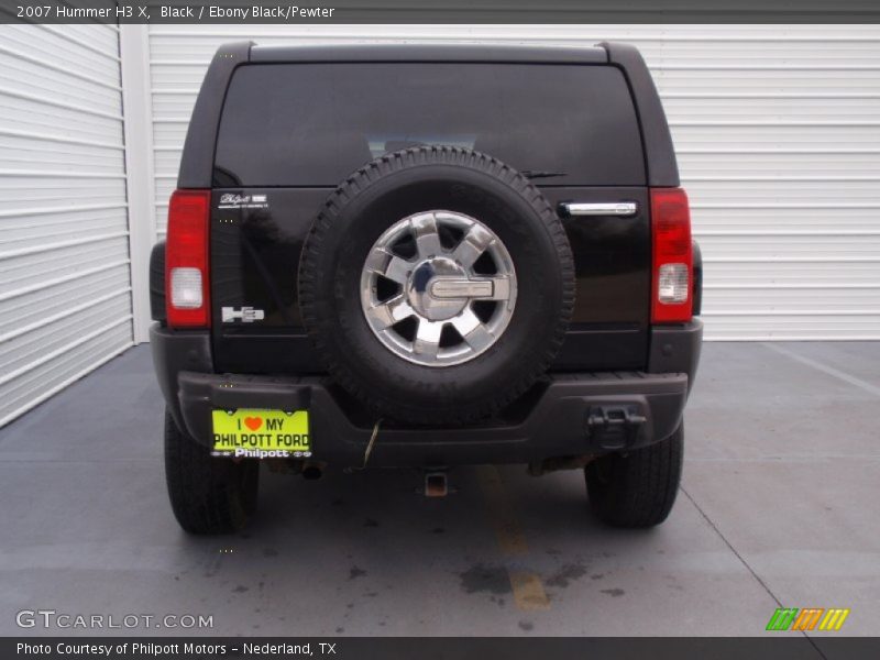 Black / Ebony Black/Pewter 2007 Hummer H3 X