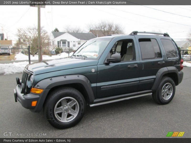 Deep Beryl Green Pearl / Dark Khaki/Light Graystone 2005 Jeep Liberty Renegade 4x4