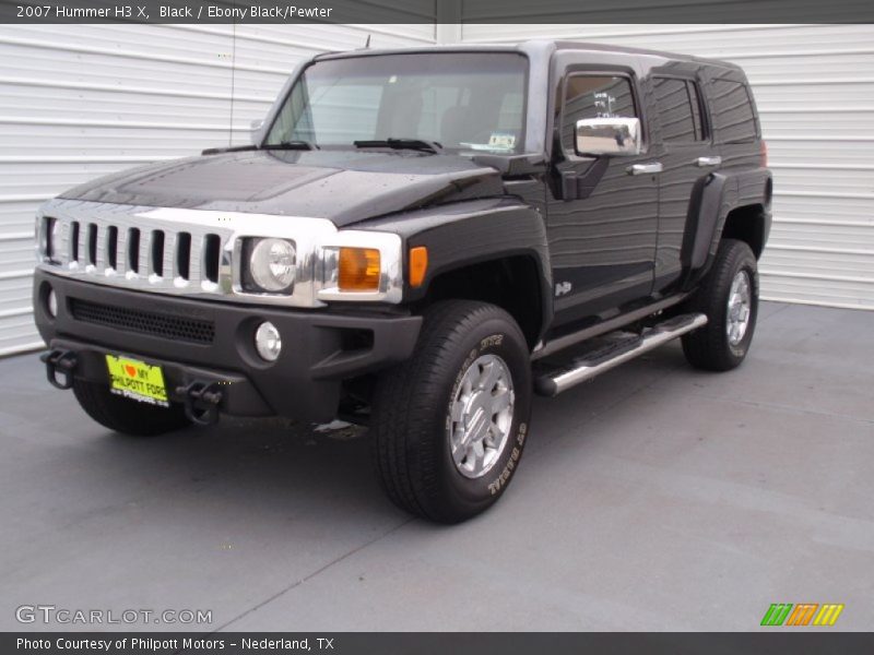 Black / Ebony Black/Pewter 2007 Hummer H3 X