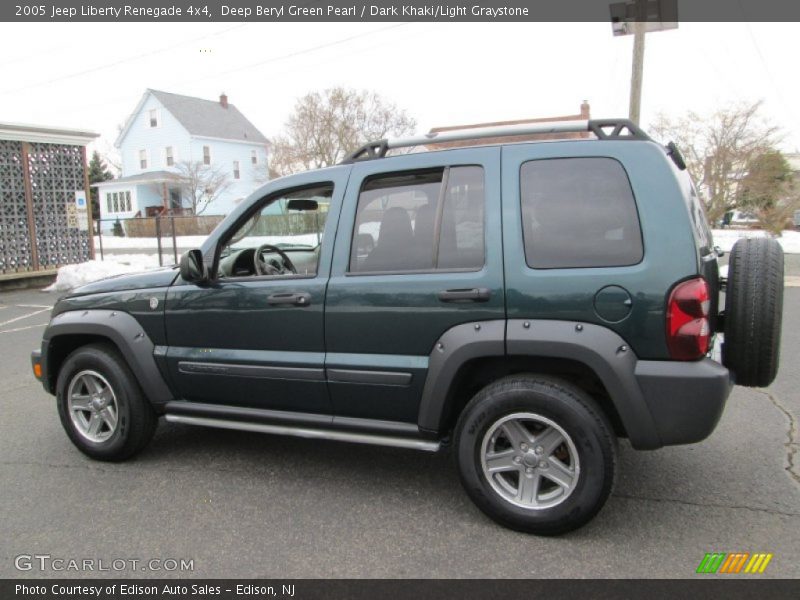 Deep Beryl Green Pearl / Dark Khaki/Light Graystone 2005 Jeep Liberty Renegade 4x4