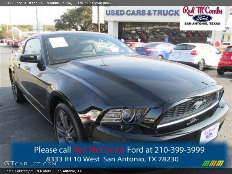 Black / Charcoal Black 2013 Ford Mustang V6 Premium Coupe