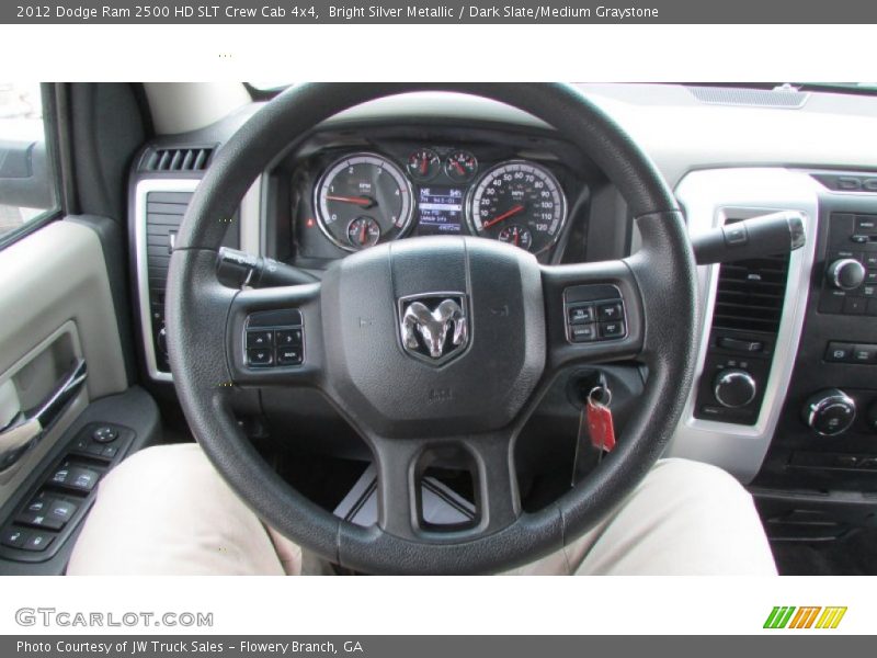 Bright Silver Metallic / Dark Slate/Medium Graystone 2012 Dodge Ram 2500 HD SLT Crew Cab 4x4