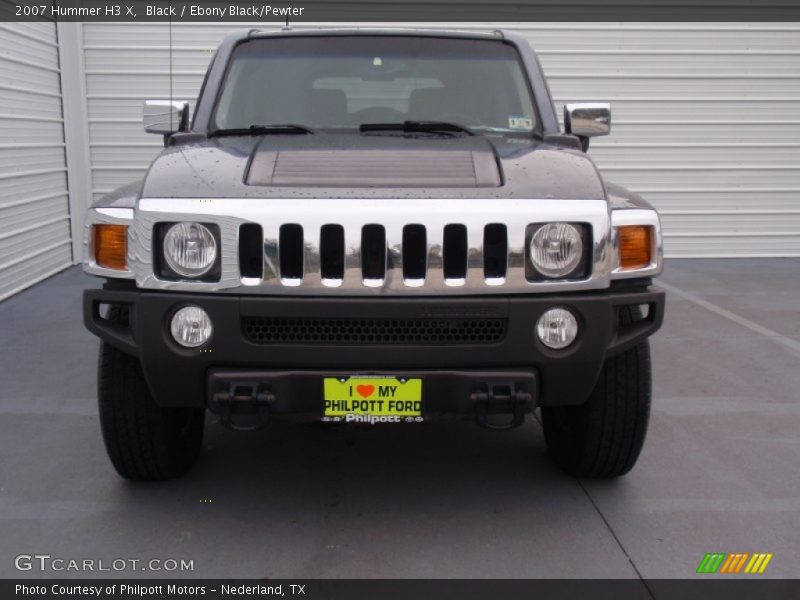 Black / Ebony Black/Pewter 2007 Hummer H3 X