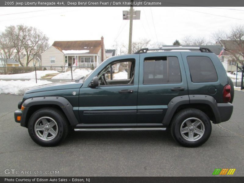 Deep Beryl Green Pearl / Dark Khaki/Light Graystone 2005 Jeep Liberty Renegade 4x4