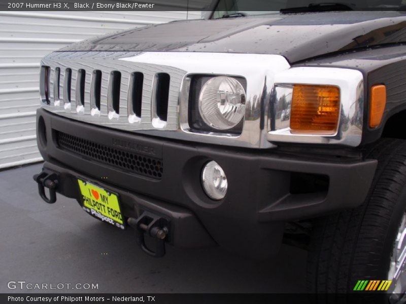 Black / Ebony Black/Pewter 2007 Hummer H3 X