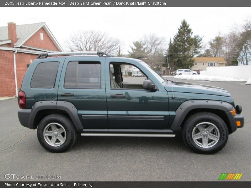 Deep Beryl Green Pearl / Dark Khaki/Light Graystone 2005 Jeep Liberty Renegade 4x4