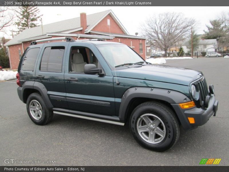 Deep Beryl Green Pearl / Dark Khaki/Light Graystone 2005 Jeep Liberty Renegade 4x4