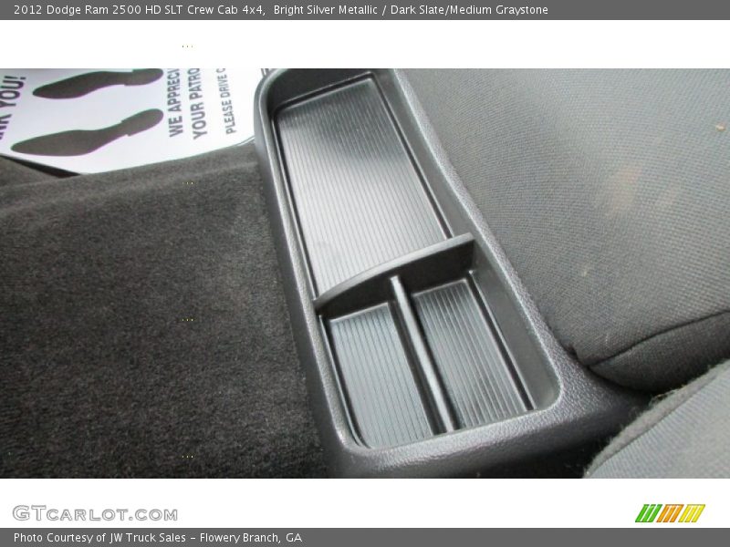 Bright Silver Metallic / Dark Slate/Medium Graystone 2012 Dodge Ram 2500 HD SLT Crew Cab 4x4