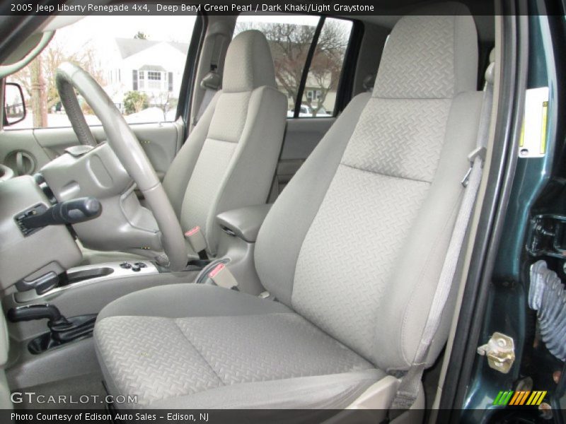 Deep Beryl Green Pearl / Dark Khaki/Light Graystone 2005 Jeep Liberty Renegade 4x4