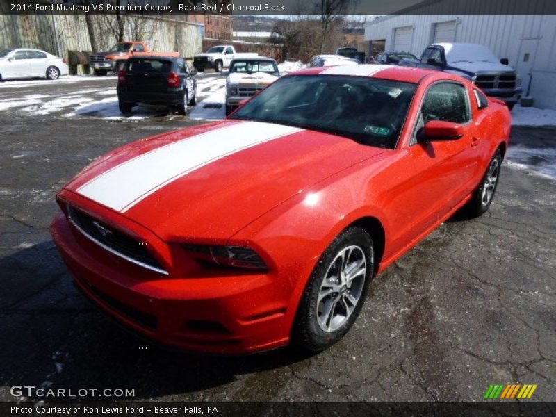 Race Red / Charcoal Black 2014 Ford Mustang V6 Premium Coupe