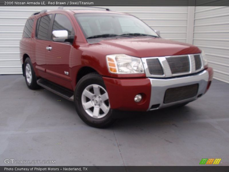 Red Brawn / Steel/Titanium 2006 Nissan Armada LE