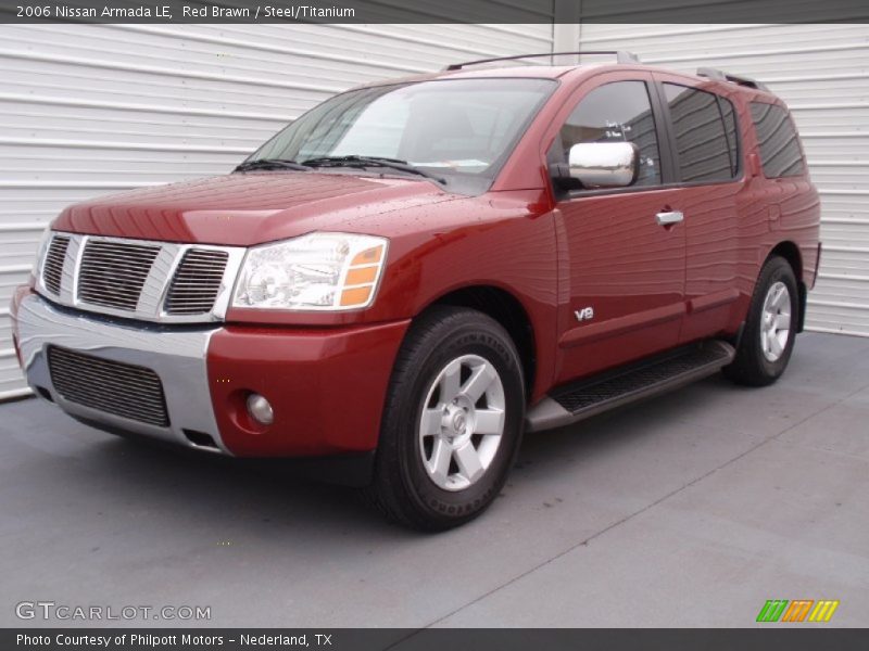 Red Brawn / Steel/Titanium 2006 Nissan Armada LE