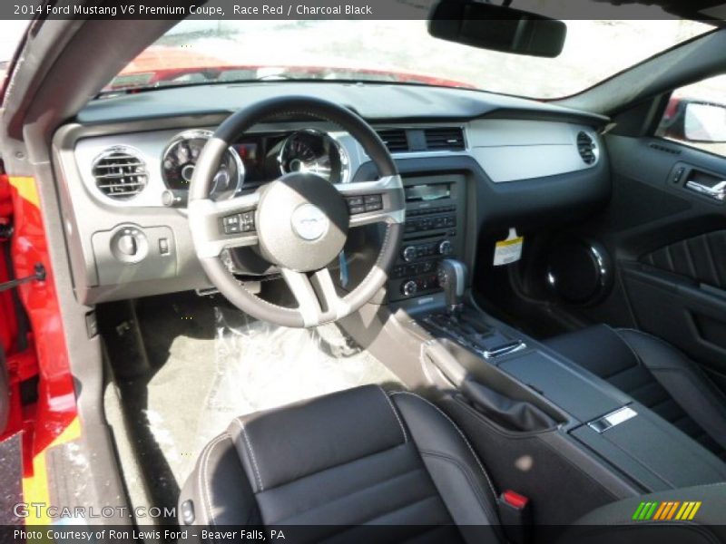 Race Red / Charcoal Black 2014 Ford Mustang V6 Premium Coupe