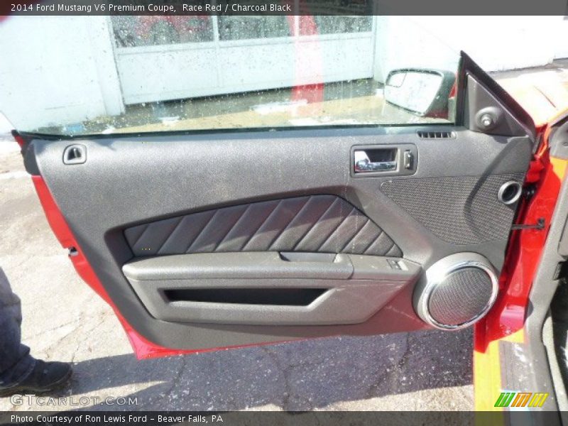 Race Red / Charcoal Black 2014 Ford Mustang V6 Premium Coupe