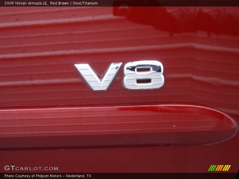 Red Brawn / Steel/Titanium 2006 Nissan Armada LE