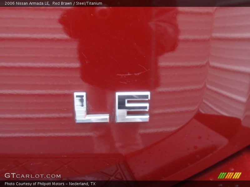 Red Brawn / Steel/Titanium 2006 Nissan Armada LE