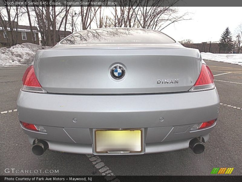 Titanium Silver Metallic / Black 2005 BMW 6 Series 645i Coupe