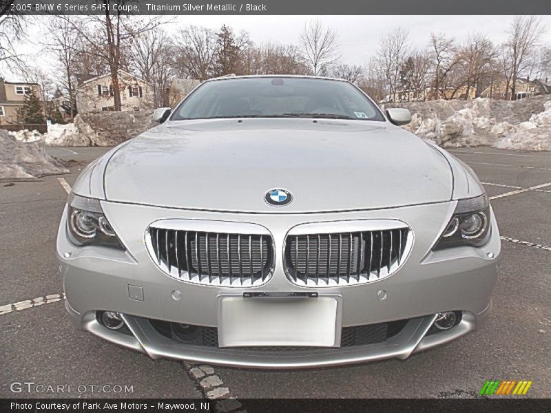 Titanium Silver Metallic / Black 2005 BMW 6 Series 645i Coupe