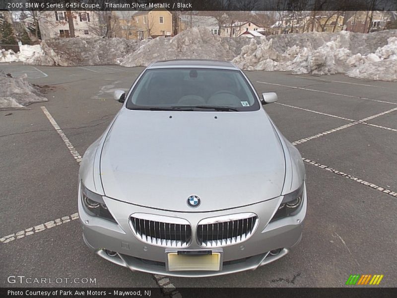 Titanium Silver Metallic / Black 2005 BMW 6 Series 645i Coupe
