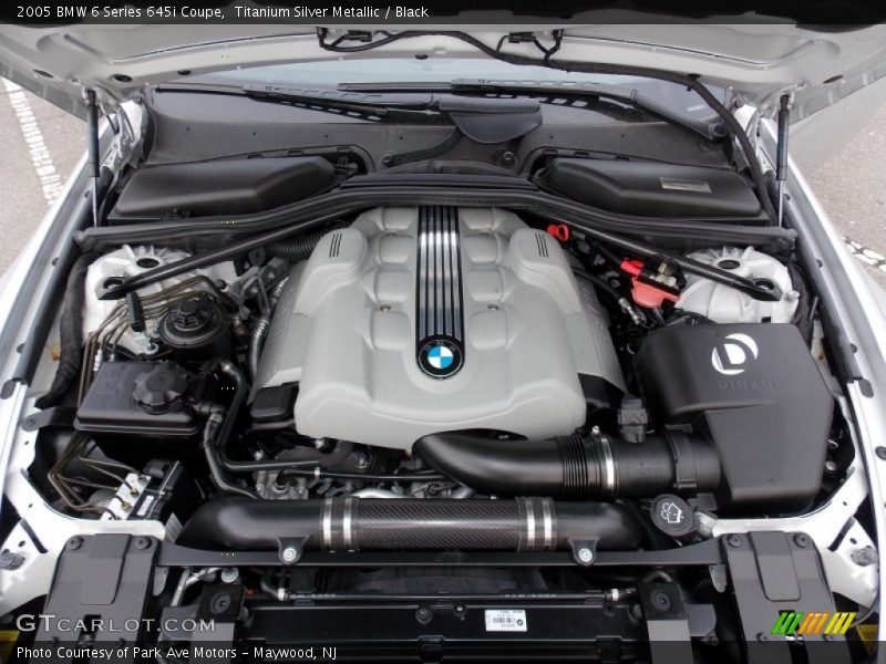 Titanium Silver Metallic / Black 2005 BMW 6 Series 645i Coupe