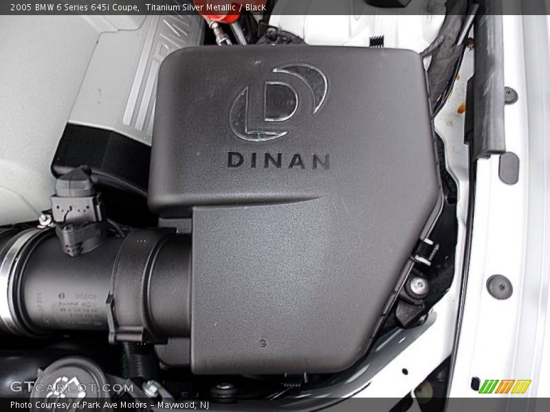 Titanium Silver Metallic / Black 2005 BMW 6 Series 645i Coupe
