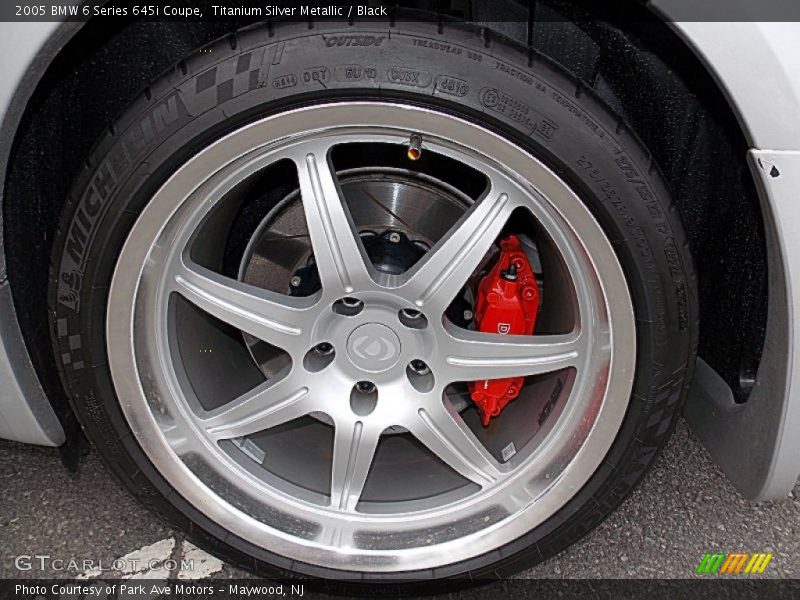 Titanium Silver Metallic / Black 2005 BMW 6 Series 645i Coupe