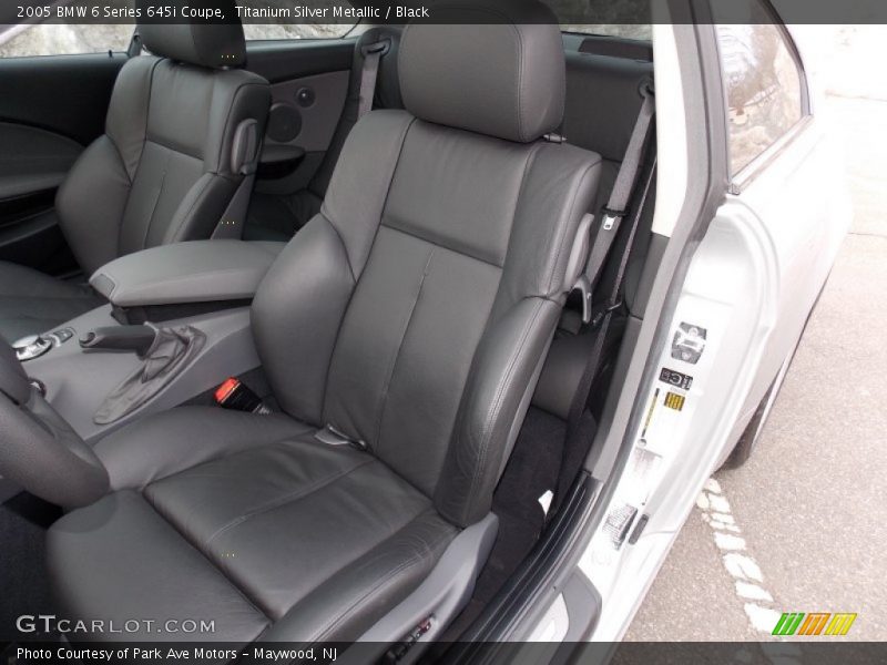 Titanium Silver Metallic / Black 2005 BMW 6 Series 645i Coupe