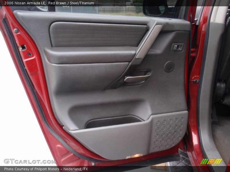 Red Brawn / Steel/Titanium 2006 Nissan Armada LE