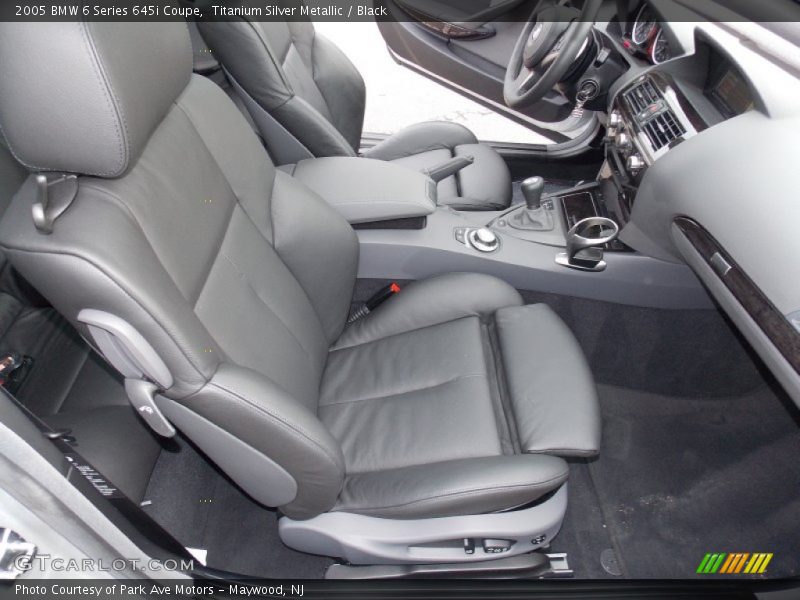 Titanium Silver Metallic / Black 2005 BMW 6 Series 645i Coupe