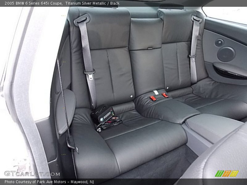 Titanium Silver Metallic / Black 2005 BMW 6 Series 645i Coupe