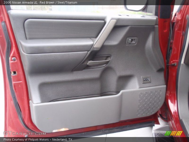 Red Brawn / Steel/Titanium 2006 Nissan Armada LE